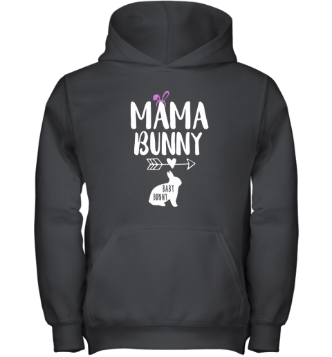 Mama Bunny Love Baby Bunny Easter Youth Hoodie