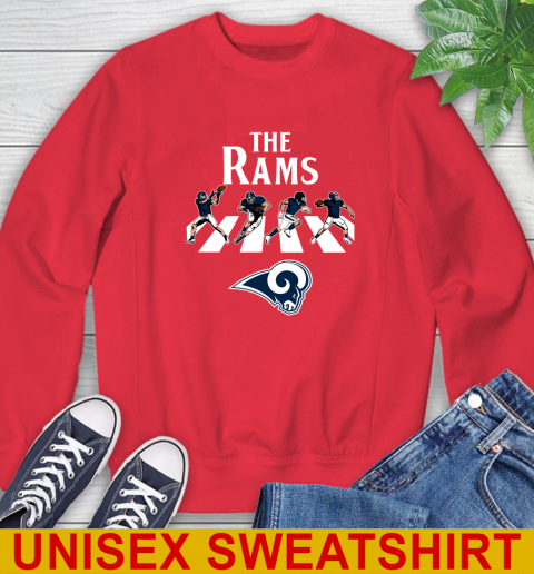 NFL Football Los Angeles Rams The Beatles Rock Band Shirt Sweatshirt 12