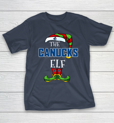 Vancouver Canucks Christmas ELF Funny NHL T-Shirt 3