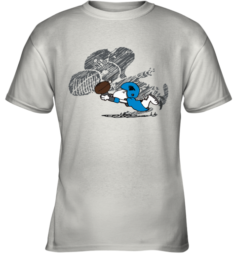 jxtq carolina panthers snoopy plays the football game youth t shirt 26 front white