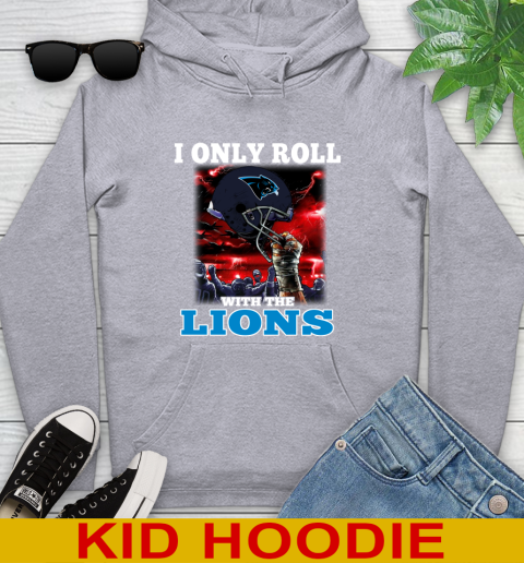 Carolina Panthers NFL Football I Only Roll With My Team Sports Youth Hoodie 6