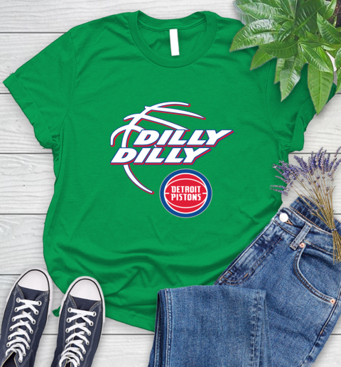 NBA Detroit Pistons Dilly Dilly Basketball Sports Women's T-Shirt 6