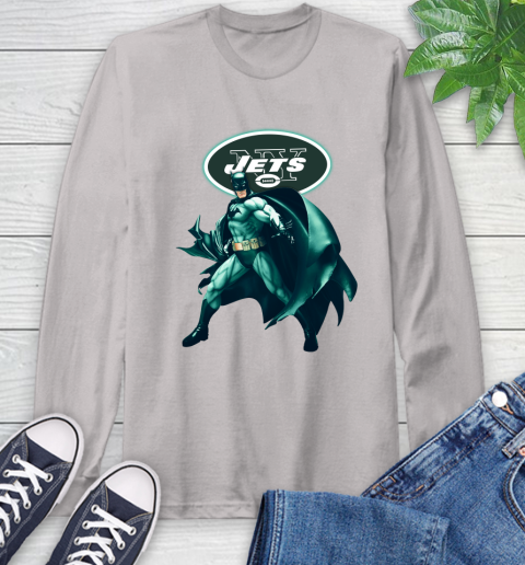 NFL Batman Football Sports New York Jets Long Sleeve T-Shirt 12