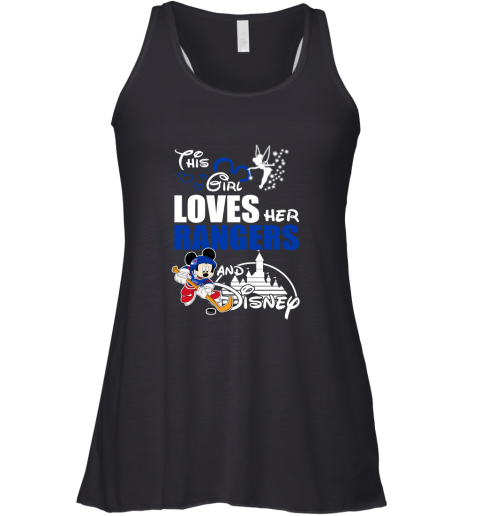 This Girl Love Her New York Rangers And Mickey Disney Racerback Tank
