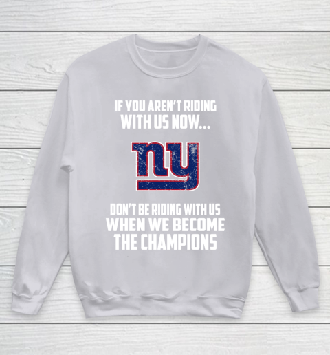 NFL New York Giants Football We Become The Champions Youth Sweatshirt 3