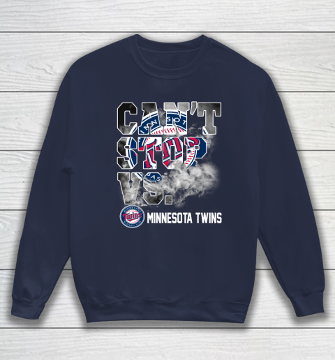 MLB Minnesota Twins Baseball Can't Stop Vs Twins Sweatshirt 2
