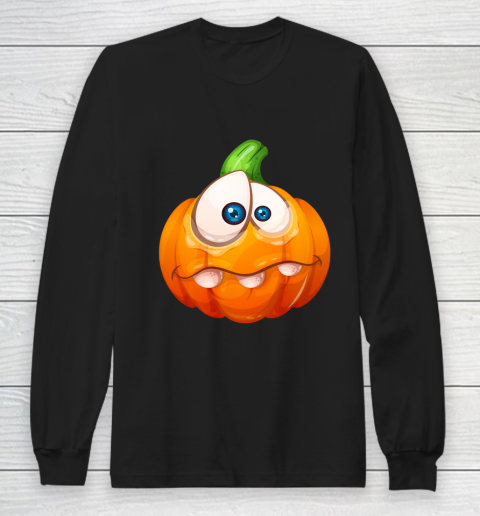 Sad Pumpkin for Halloween Long Sleeve T-Shirt