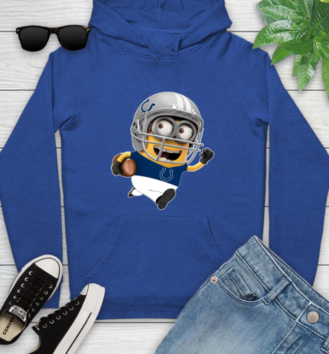 NFL Indianapolis Colts Minions Disney Football Sports Youth Hoodie 9