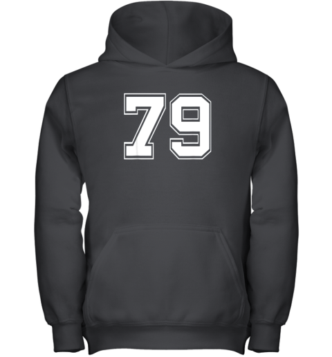 Number 79 Shirt Baseball Football Soccer Fathers Day Gift Youth Hoodie