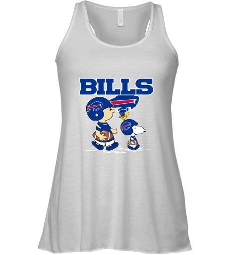 Buffalo Bills Let's Play Football Together Snoopy NFL Racerback Tank