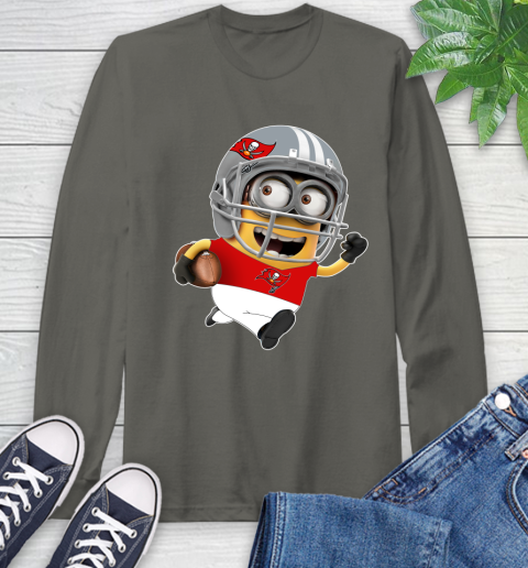 NFL Tampa Bay Buccaneers Minions Disney Football Sports Long Sleeve T-Shirt 8
