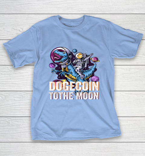 Dogecoin To The Moon T rex Cryptocurrency T-Shirt 20