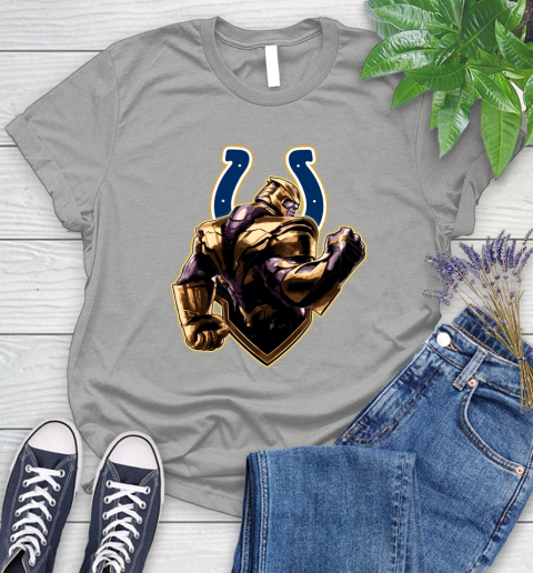 NFL Thanos Avengers Endgame Football Sports Indianapolis Colts Women's T-Shirt 10