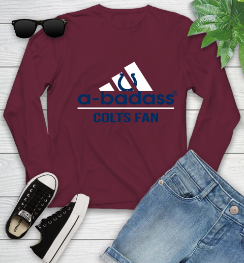 Indianapolis Colts NFL Football A Badass Adidas Adoring Fan Sports Youth Long Sleeve 7 Indianapolis Colts NFL Football A Badass Adidas Adoring Fan Sports Youth Long Sleeve - Image 7