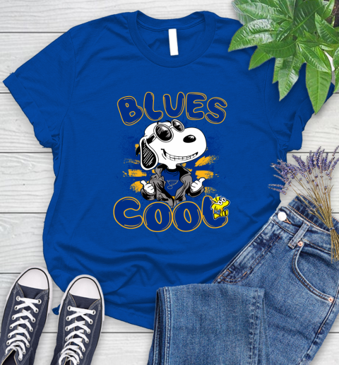 NHL Hockey St.Louis Blues Cool Snoopy Shirt Women's T-Shirt - Image 11