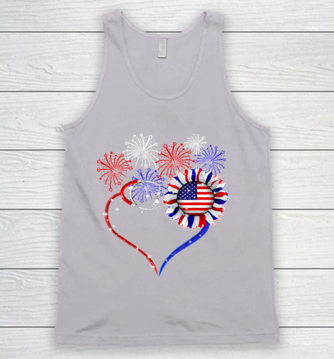Patriotic Nurse 4th Of July American Flag Independence Day Tank Top 3
