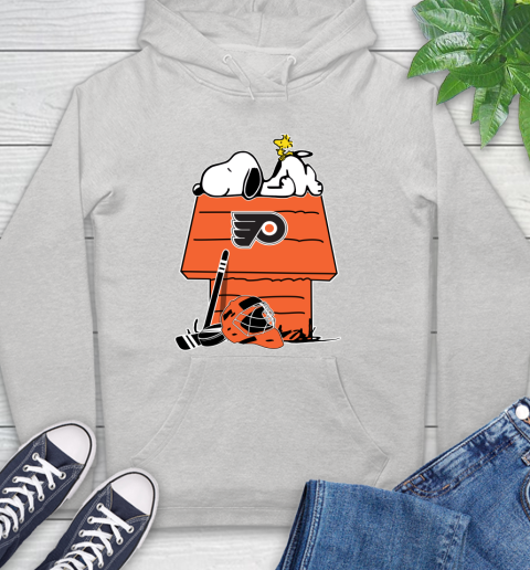 Philadelphia Flyers NHL Hockey Snoopy Woodstock The Peanuts Movie Hoodie