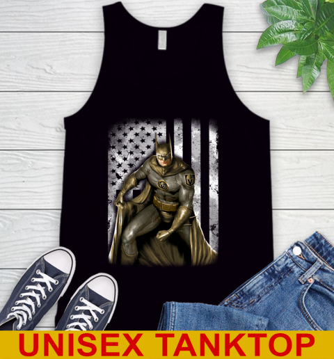 Vegas Golden Knights NHL Hockey Batman DC American Flag Shirt Tank Top