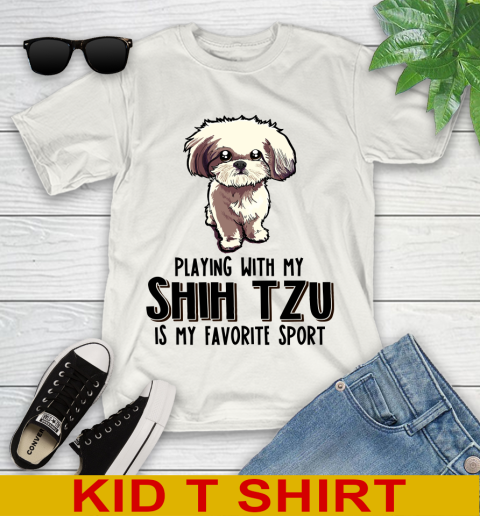 Playing with my shih tzu is my favorite sport 85