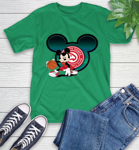 NBA Atlanta Hawks Mickey Mouse Disney Basketball T-Shirt 7