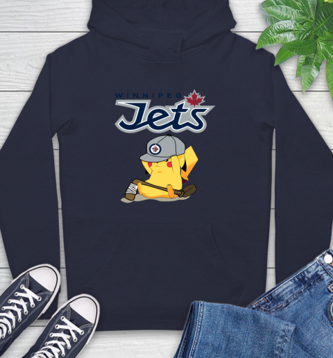 NHL Pikachu Hockey Sports Winnipeg Jets Hoodie 4