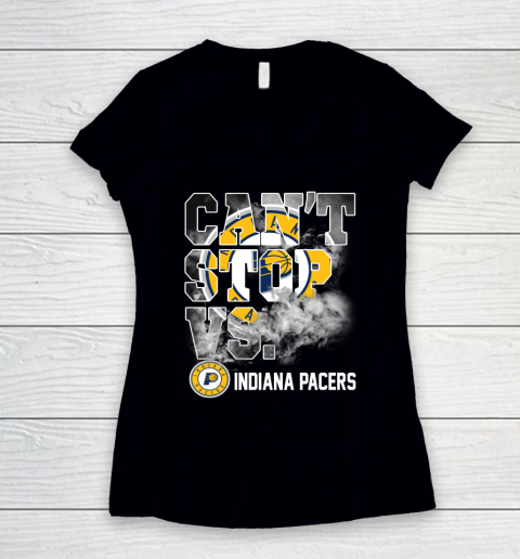 NBA Indiana Pacers Basketball Can't Stop Vs Women's V-Neck T-Shirt