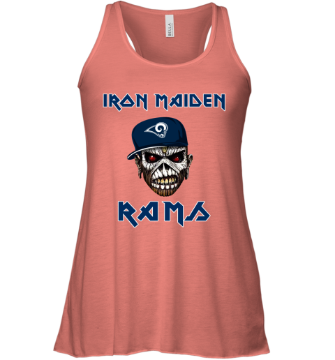 NFL Los Angeles Rams Iron Maiden Rock Band Music Football Sports Lr6M2jtzN2W flowy tank 32 95 151514 front coral