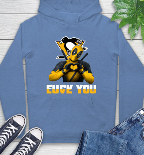 NHL Pittsburgh Penguins Deadpool Love You Fuck You Hockey Sports Hoodie 11