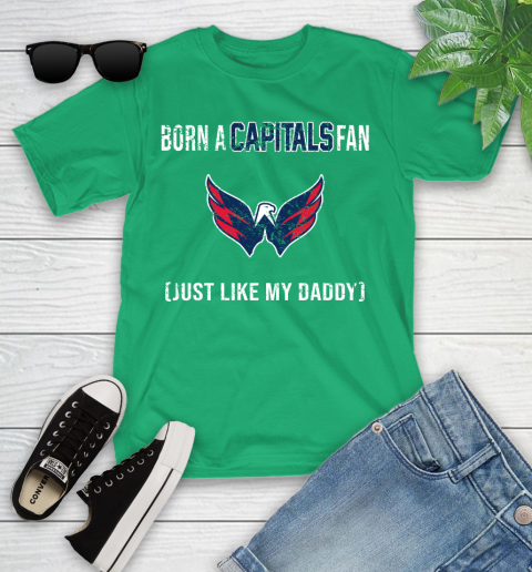 NHL Washington Capitals Hockey Loyal Fan Just Like My Daddy Shirt Youth T-Shirt 7