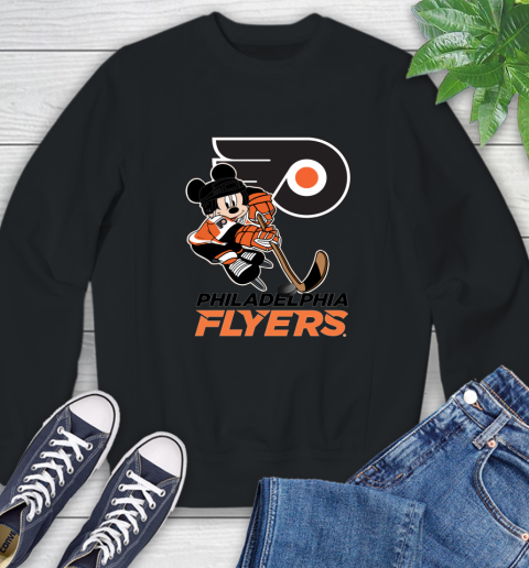 NHL Philadelphia Flyers Mickey Mouse Disney Hockey T Shirt Sweatshirt 2