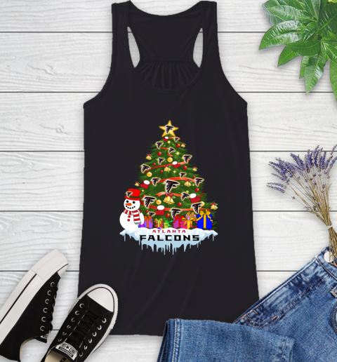 Atlanta Falcons Merry Christmas NFL Football Sports Racerback Tank 2