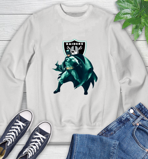 NFL Batman Football Sports Oakland Raiders Sweatshirt