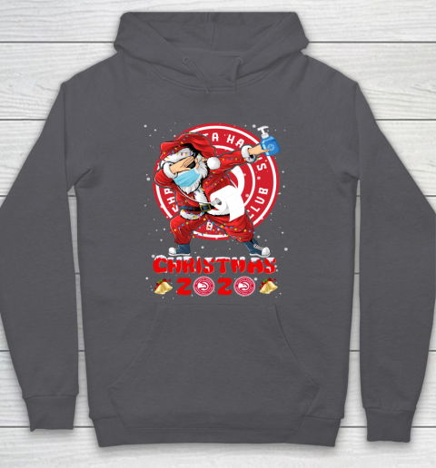 Atlanta Hawks Funny Santa Claus Dabbing Christmas 2020 NBA Hoodie 4