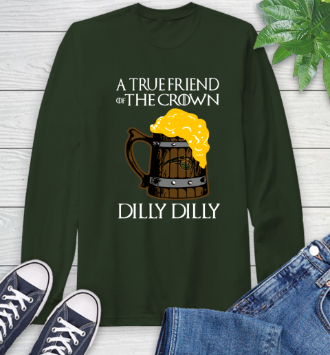 NBA Orlando Magic A True Friend Of The Crown Game Of Thrones Beer Dilly Dilly Basketball Long Sleeve T-Shirt 7