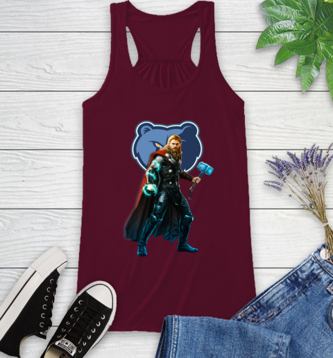 NBA Thor Avengers Endgame Basketball Memphis Grizzlies Racerback Tank 3
