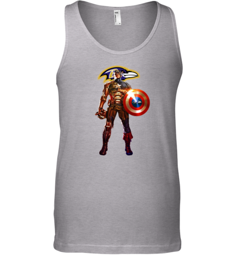 NFL Captain America Baltimore Ravens Tank Top - Rookbrand