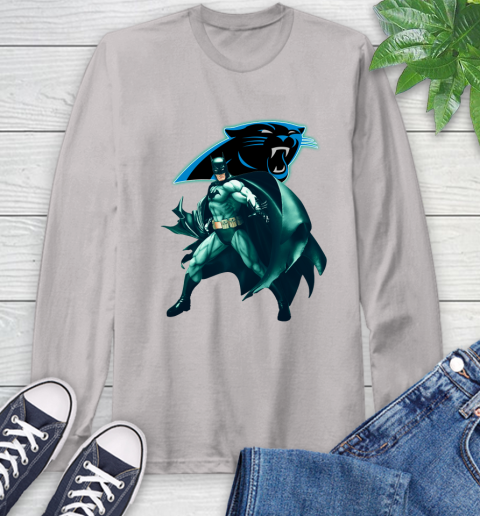 NFL Batman Football Sports Carolina Panthers Long Sleeve T-Shirt 12