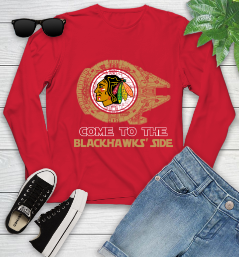 NHL Come To The Chicago Blackhawks Wars Hockey Sports Youth Long Sleeve 11