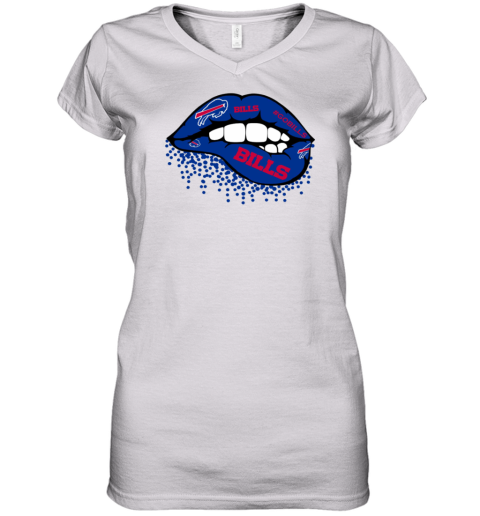 Buffalo Bills Lips Inspired Women's V-Neck T-Shirt