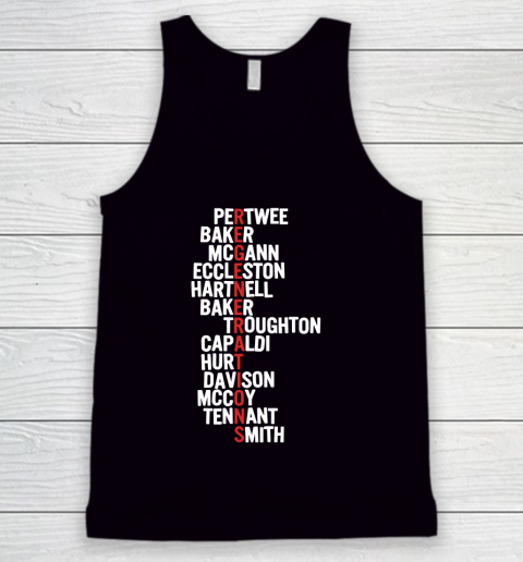 Doctor Who Names Doctor Who Characters Tank Top