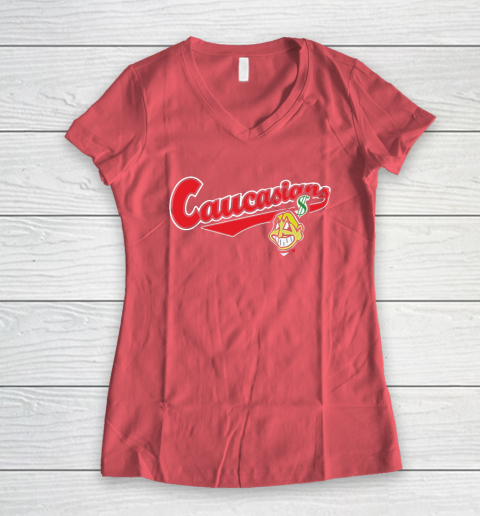 Cleveland Caucasians Bomani Jones Women's V-Neck T-Shirt 6