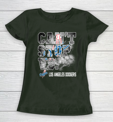 MLB Los Angeles Dodgers Baseball Can't Stop Vs Dodgers Women's T-Shirt 4