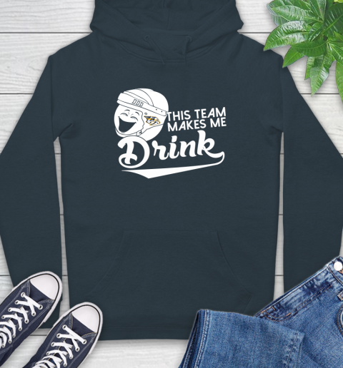 Nashville Predators NHL Hockey This Team Makes Me Drink Adoring Fan Hoodie 7