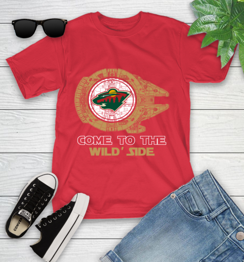 NHL Come To The Minnesota Wild Wars Hockey Sports Youth T-Shirt 13
