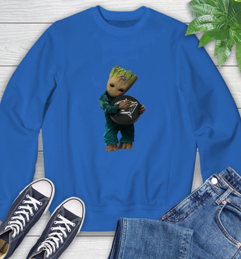 NHL Groot Guardians Of The Galaxy Hockey Sports Columbus Blue Jackets Sweatshirt 8