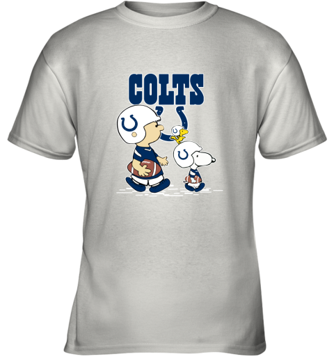 Indianapolis Colts Let's Play Football Together Snoopy NFL Youth T-Shirt