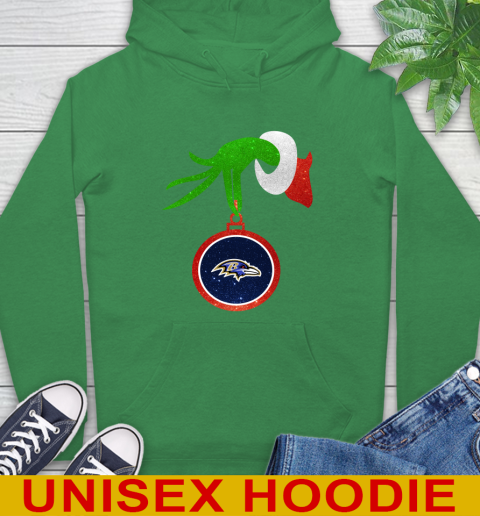 Baltimore Ravens Grinch Merry Christmas NFL Football Hoodie 8
