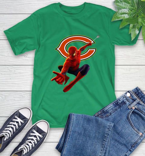 NFL Spider Man Avengers Endgame Football Chicago Bears T-Shirt 7