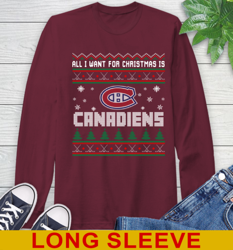 Montreal Canadiens NHL Hockey All I Want For Christmas Is My Team Sports 61