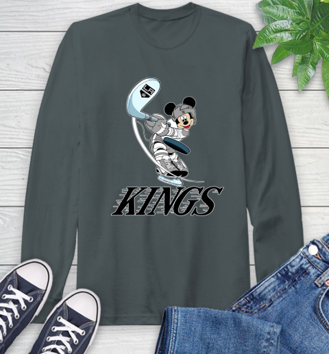 NHL Hockey Los Angeles Kings Cheerful Mickey Mouse Shirt Long Sleeve T-Shirt 7